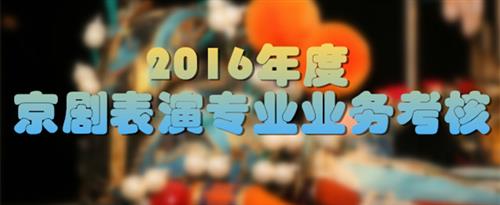 被操B视频国家京剧院2016年度京剧表演专业业务考...